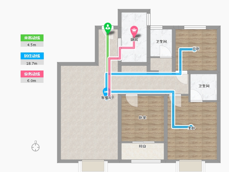 山东省-聊城市-民生冠洲苑-92.00-户型库-动静线