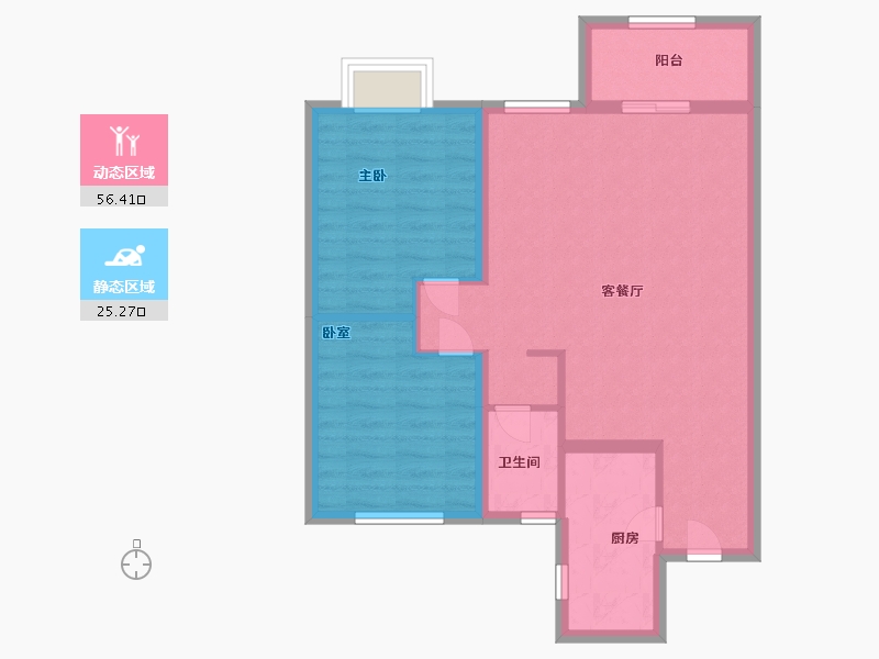 江西省-南昌市-新城悦秀时代-73.36-户型库-动静分区