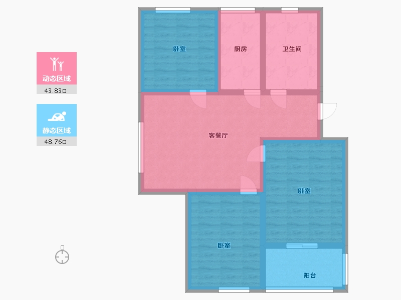 山东省-潍坊市-雍和府-82.03-户型库-动静分区