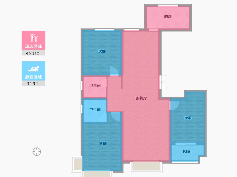 河北省-石家庄市-公园府邸-100.11-户型库-动静分区