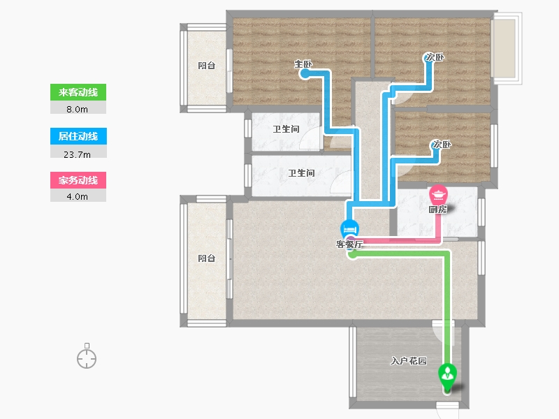 广西壮族自治区-河池市-龙江尊府-104.00-户型库-动静线