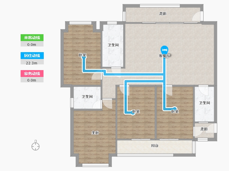 福建省-福州市-中联名城-123.00-户型库-动静线