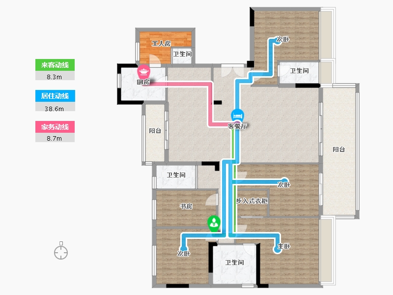 重庆-重庆市-碧桂园-190.00-户型库-动静线