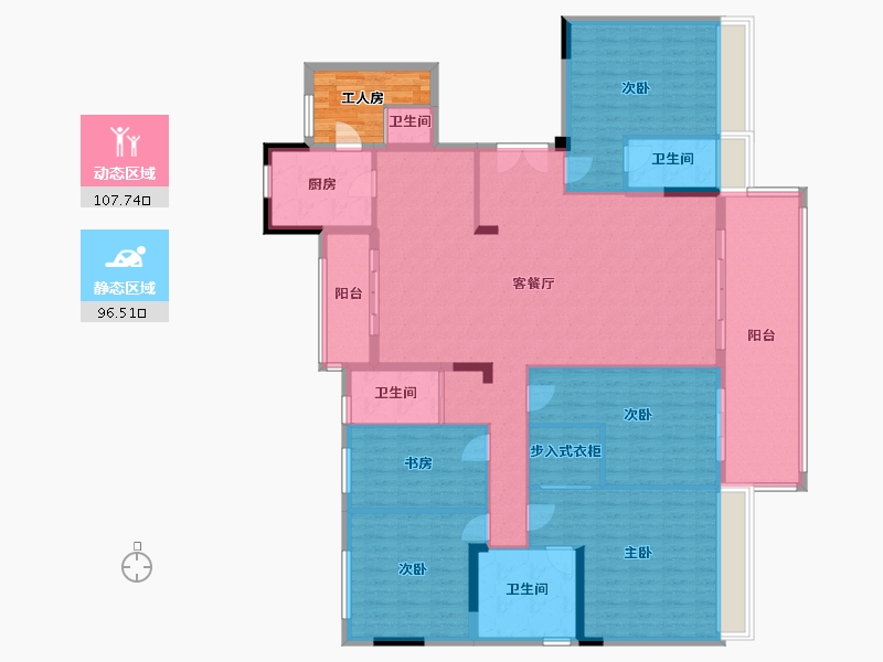 重庆-重庆市-碧桂园-190.00-户型库-动静分区