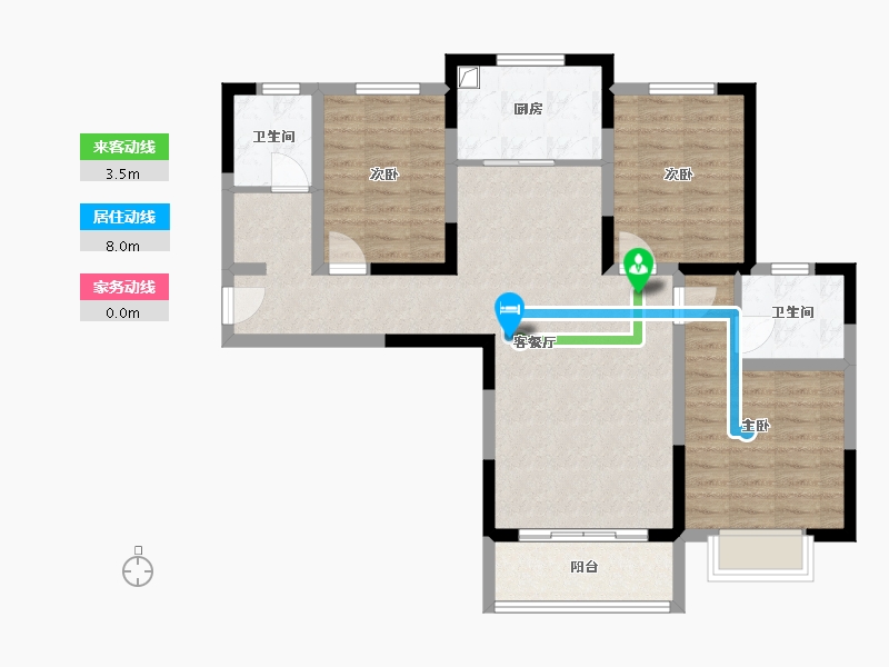 河南省-洛阳市-山水印象-102.87-户型库-动静线