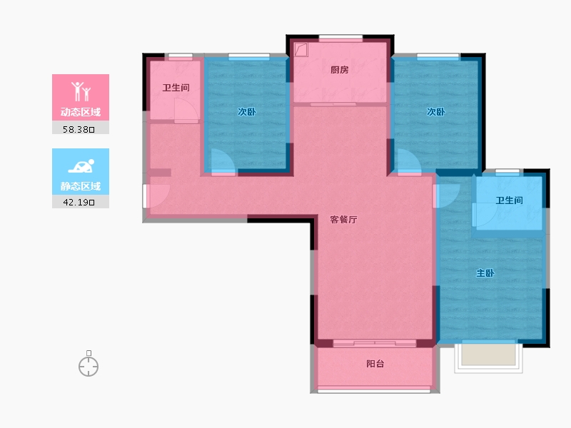 河南省-洛阳市-山水印象-102.87-户型库-动静分区