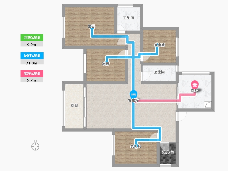 广西壮族自治区-河池市-豪门时代-103.84-户型库-动静线