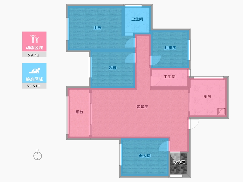 广西壮族自治区-河池市-豪门时代-103.84-户型库-动静分区