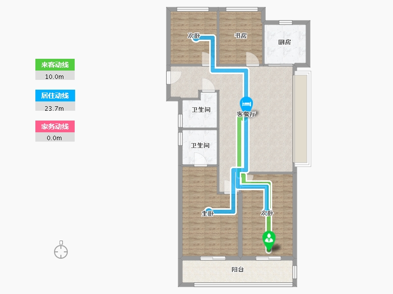 浙江省-杭州市-翠语彩虹里-111.20-户型库-动静线