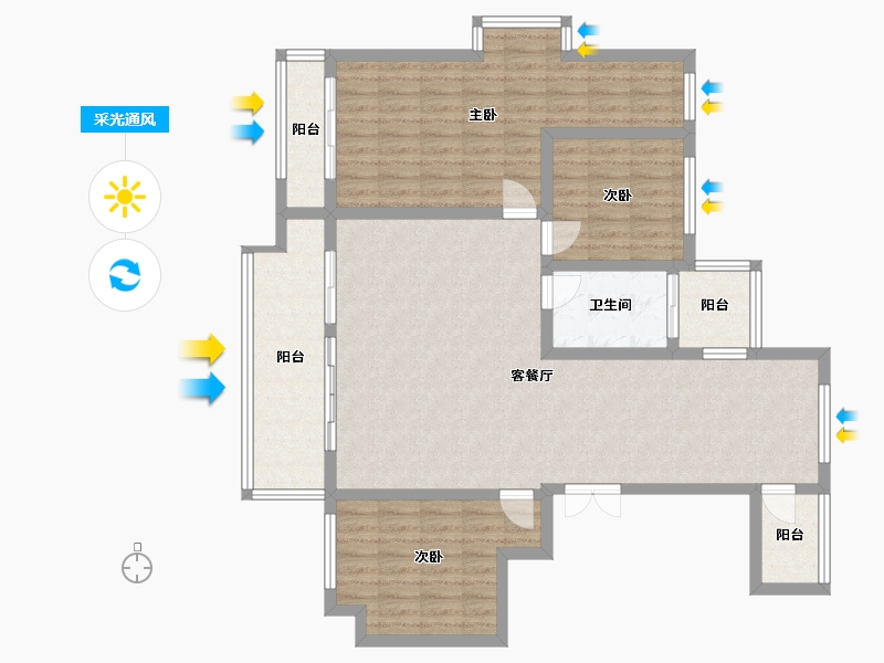 河南省-开封市-永威梅陇郡-114.40-户型库-采光通风