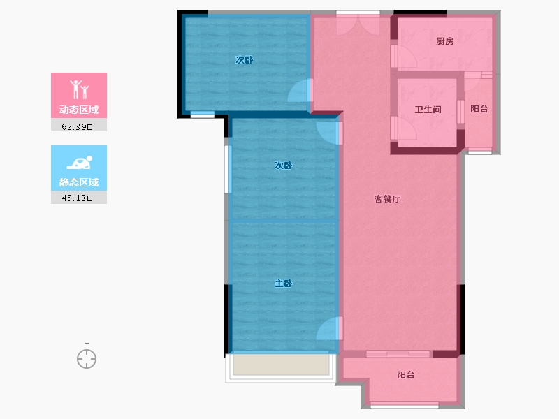 河南省-商丘市-进春园-96.00-户型库-动静分区