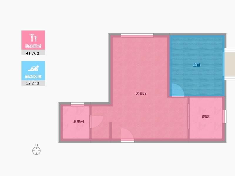 北京-北京市-首创禧悦府-49.60-户型库-动静分区