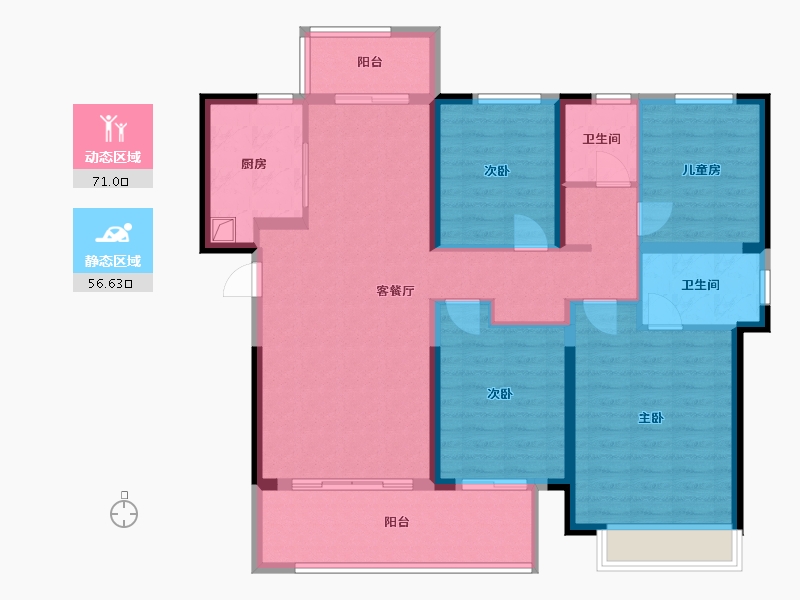 河南省-郑州市-航海未来城-114.40-户型库-动静分区