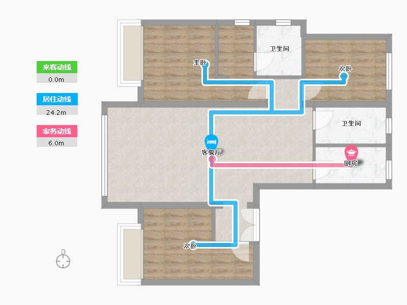 黑龙江省-哈尔滨市-新松璟荟祥府-100.00-户型库-动静线