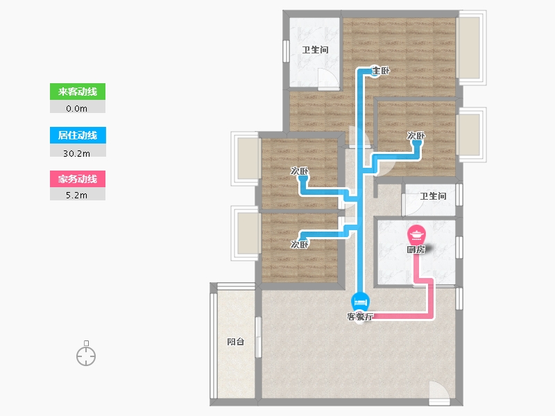 四川省-成都市-黄坝新村-88.00-户型库-动静线