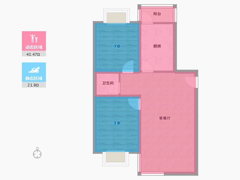 北京-北京市-北京人家-58.03-户型库-动静分区