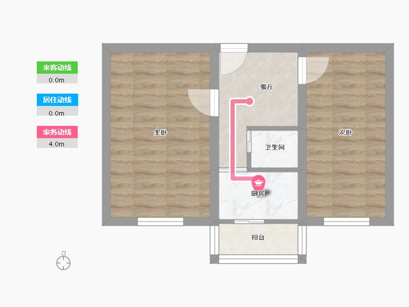 北京-北京市-新街口外大街甲8号院-38.75-户型库-动静线