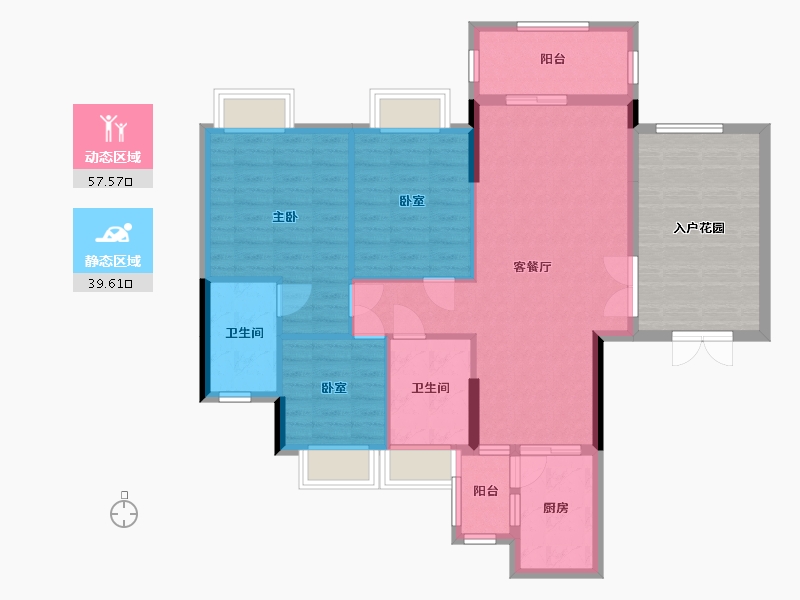 广东省-中山市-东城四季-100.91-户型库-动静分区