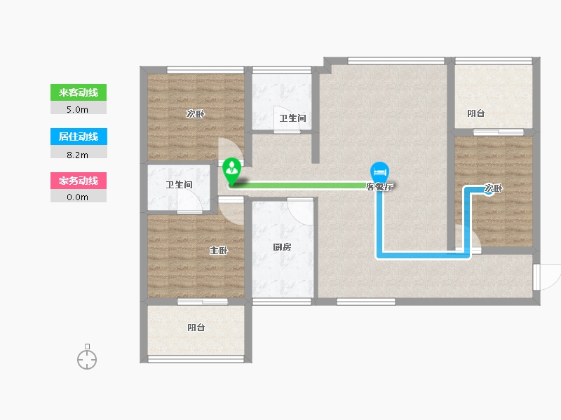 陕西省-宝鸡市-凤鸣·颐园盛景-104.01-户型库-动静线