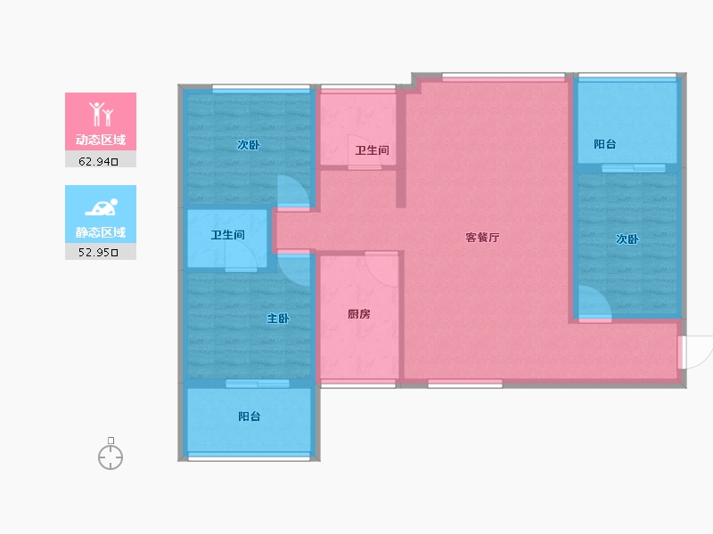 陕西省-宝鸡市-凤鸣·颐园盛景-104.01-户型库-动静分区