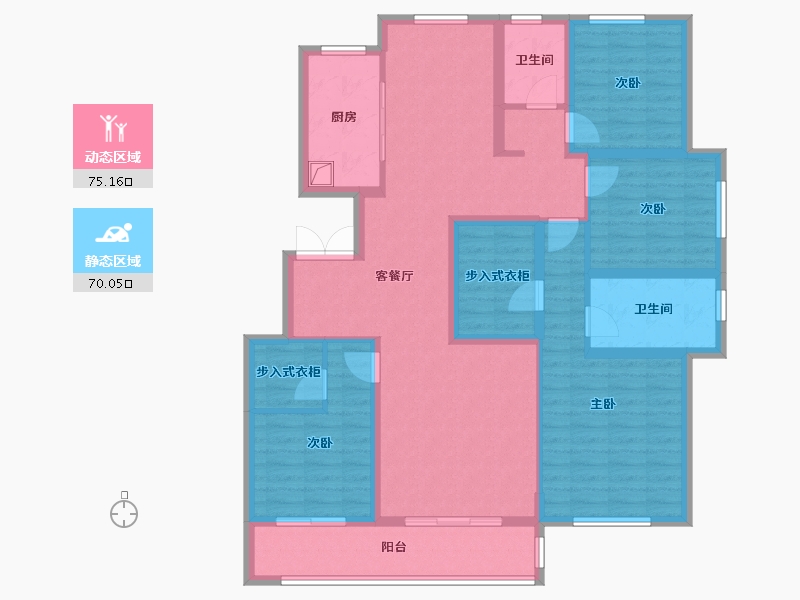 浙江省-绍兴市-祥生浙旅群贤府-125.00-户型库-动静分区