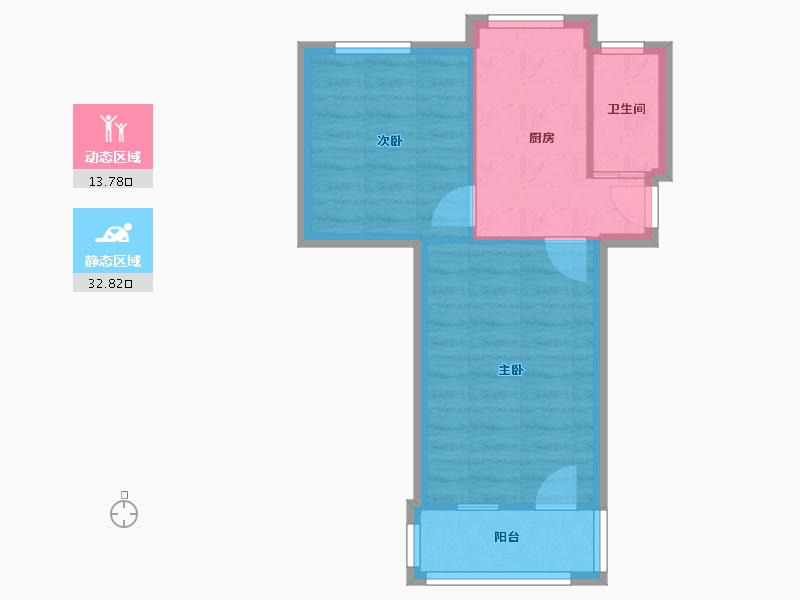 江苏省-南京市-御道街小区-60.00-户型库-动静分区