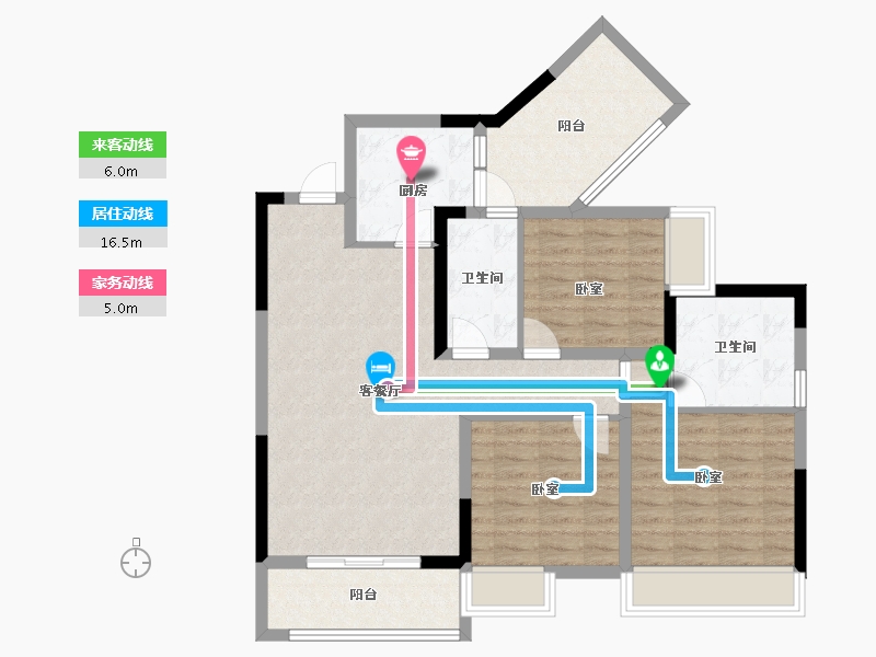 四川省-自贡市-香樾东方-95.98-户型库-动静线