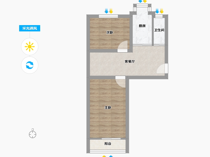 北京-北京市-新汇园-42.03-户型库-采光通风