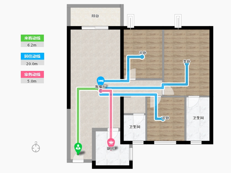 河北省-邯郸市-康德府-88.00-户型库-动静线