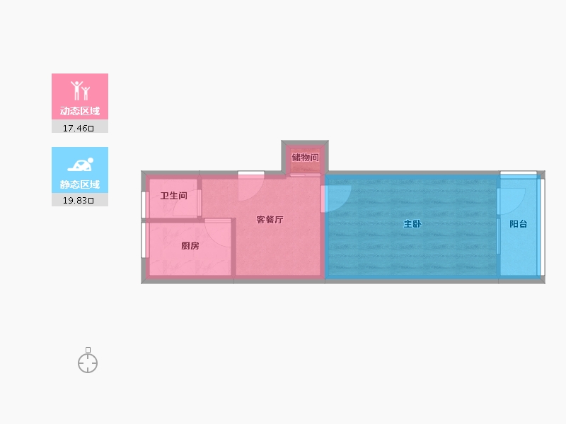 北京-北京市-展春园小区-32.61-户型库-动静分区