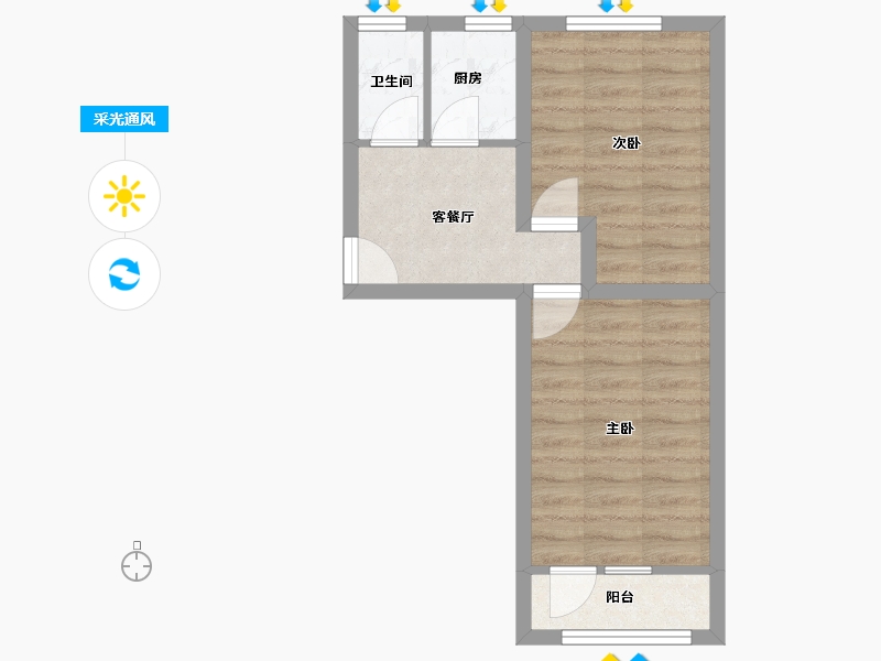 北京-北京市-志新村小区-40.12-户型库-采光通风