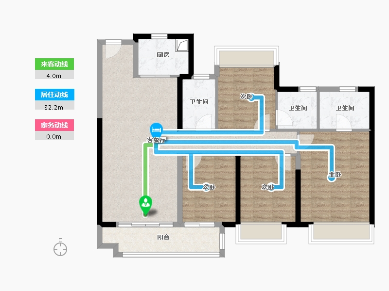 湖南省-湘潭市-湘潭中骏世界城-111.20-户型库-动静线