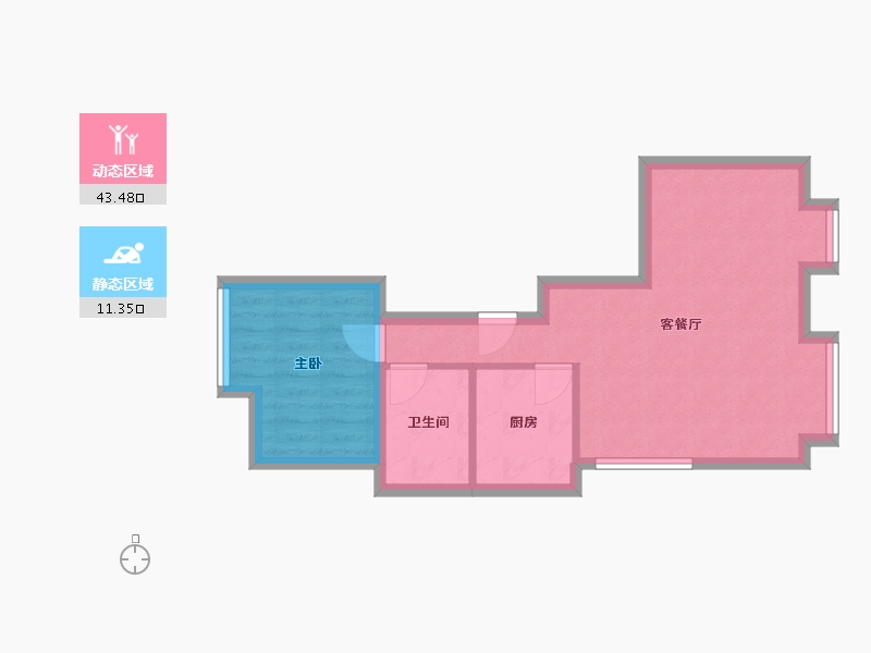 北京-北京市-广安康馨家园南区-48.81-户型库-动静分区