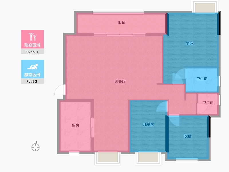 四川省-成都市-中央花园-114.00-户型库-动静分区