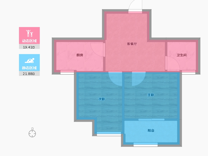 福建省-福州市-磐石新城二区-36.50-户型库-动静分区