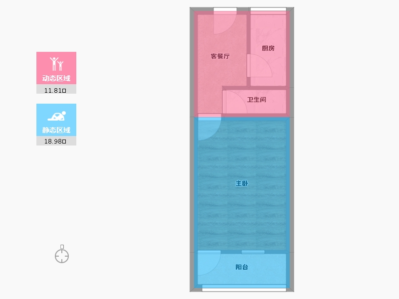 北京-北京市-新街口外大街甲8号院-26.74-户型库-动静分区