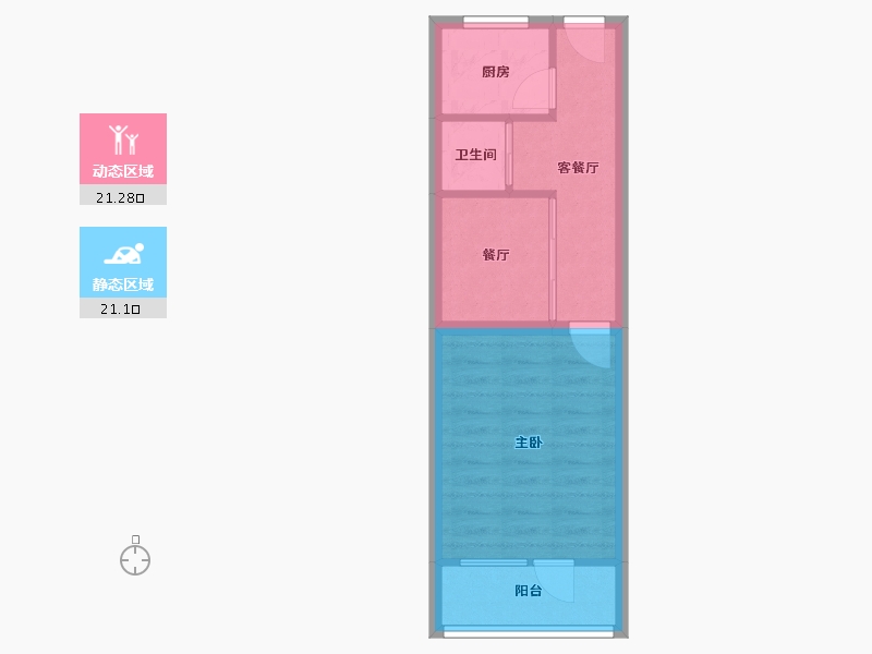 北京-北京市-青塔蔚园-37.37-户型库-动静分区