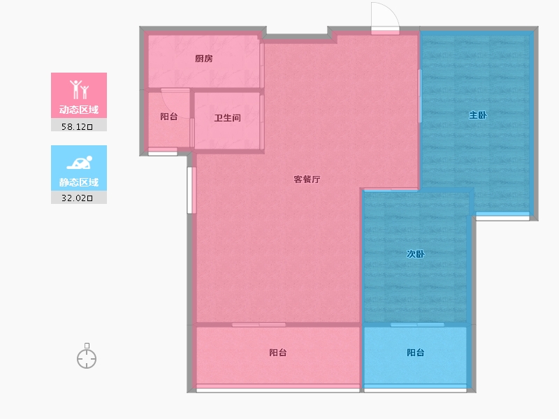 福建省-福州市-大景城-82.90-户型库-动静分区