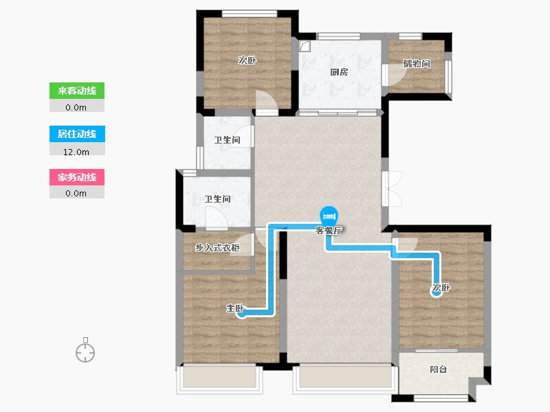 山东省-潍坊市-城发润园-110.40-户型库-动静线