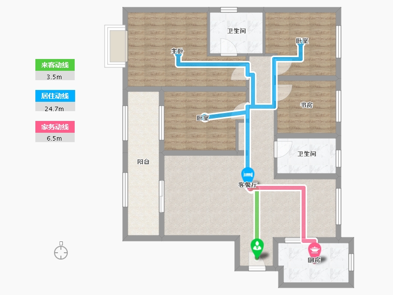 陕西省-西安市-大华锦绣前城-115.02-户型库-动静线