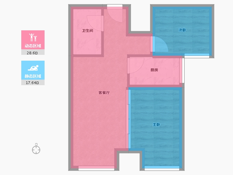 北京-北京市-广安康馨家园南区-40.74-户型库-动静分区