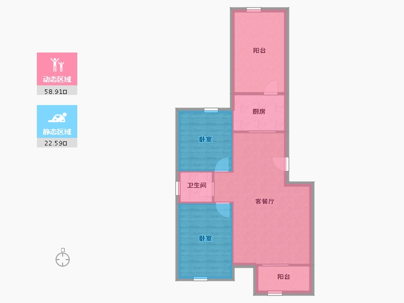 北京-北京市-北京人家-74.11-户型库-动静分区