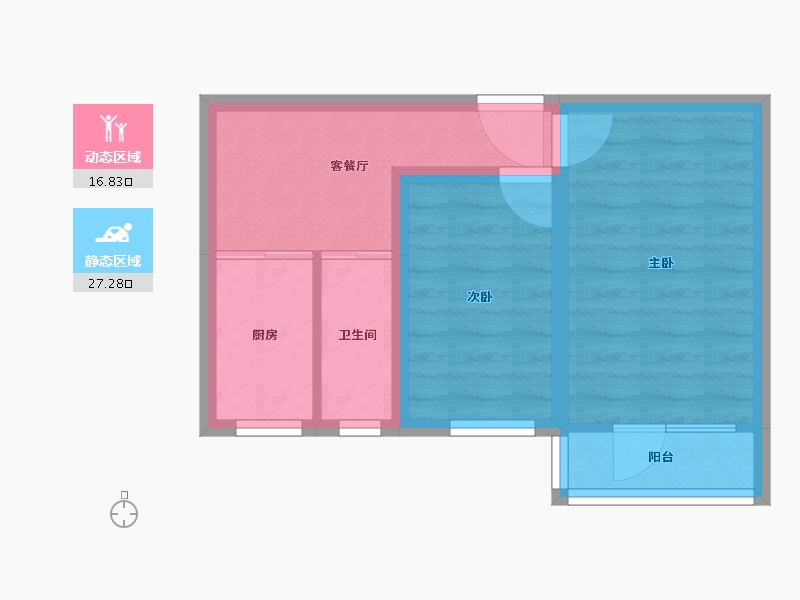 北京-北京市-新街口外大街甲8号院-38.27-户型库-动静分区