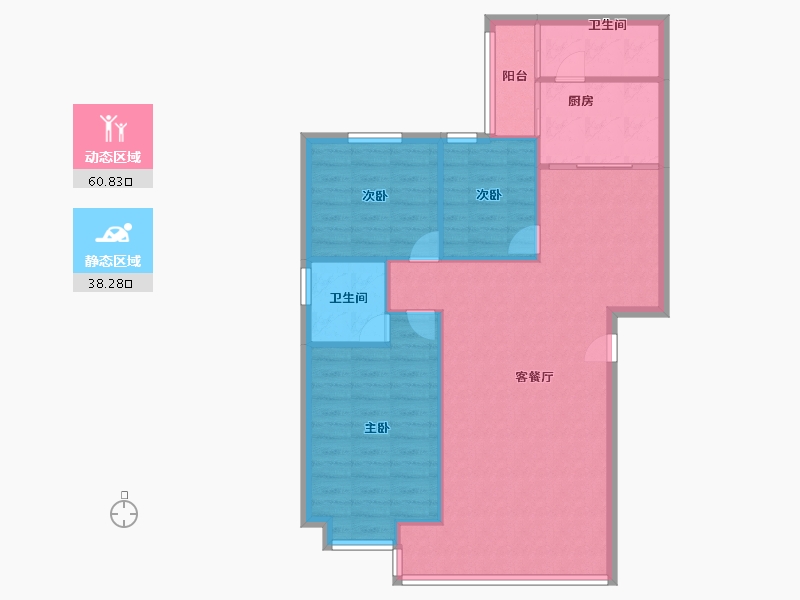 广东省-佛山市-碧翠豪城-91.00-户型库-动静分区