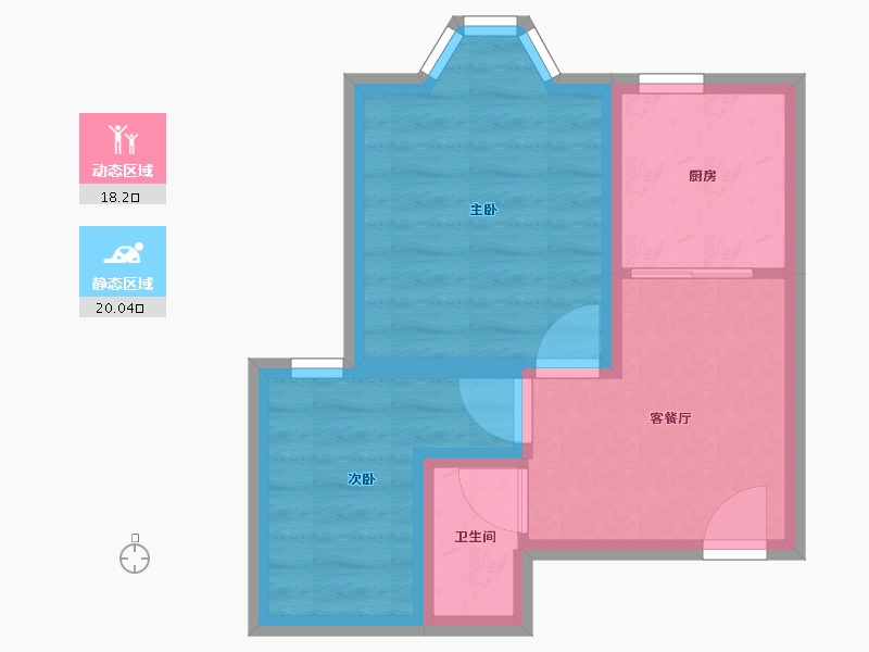 北京-北京市-三星庄园-32.95-户型库-动静分区