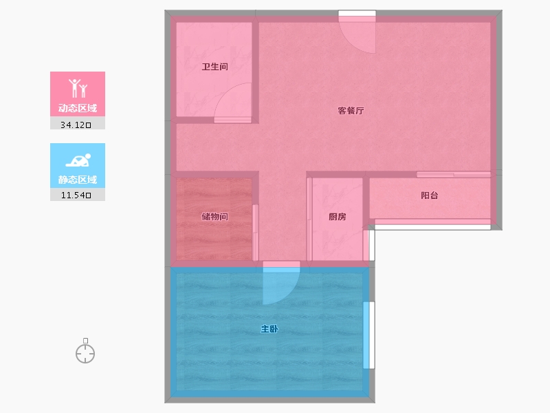 北京-北京市-望春园-40.58-户型库-动静分区