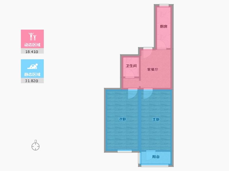 北京-北京市-志新村小区-43.67-户型库-动静分区