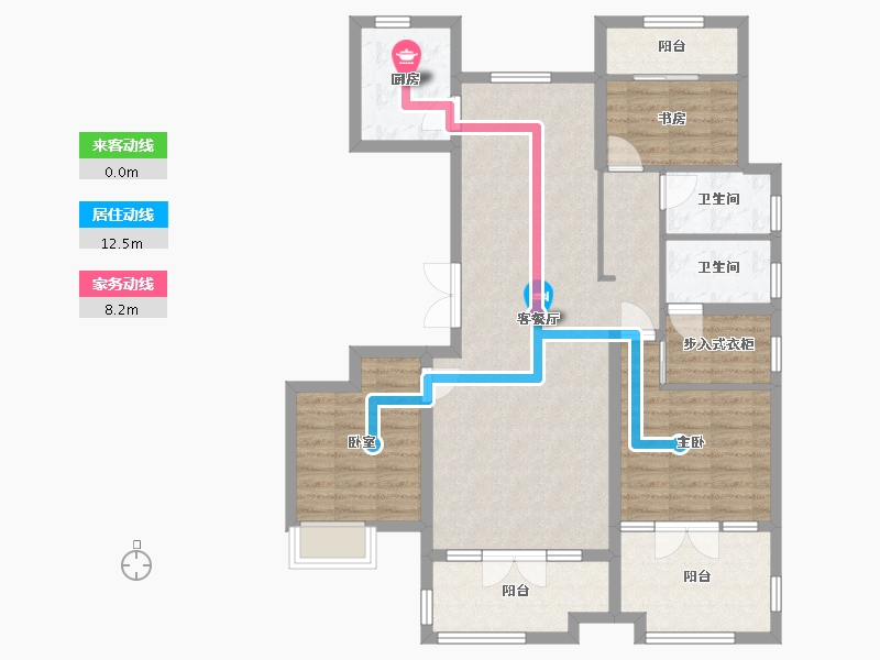 山东省-枣庄市-供销兰园-104.00-户型库-动静线