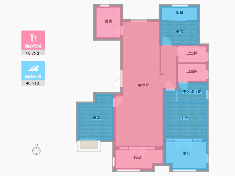 山东省-枣庄市-供销兰园-104.00-户型库-动静分区