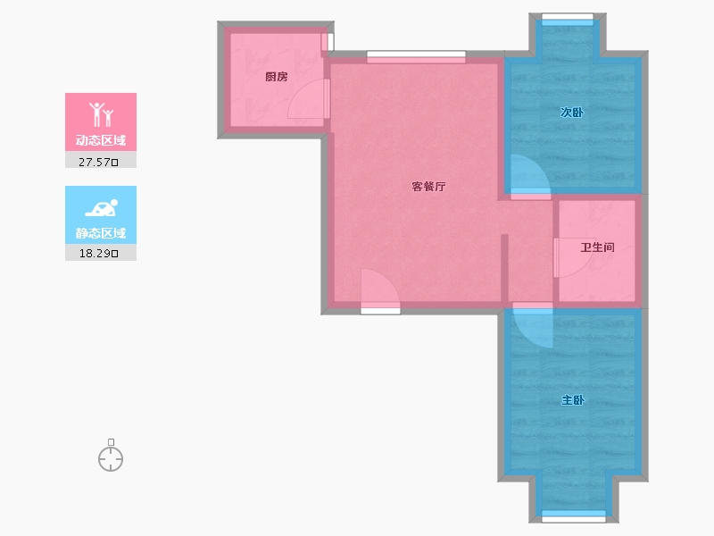 北京-北京市-广安康馨家园南区-39.87-户型库-动静分区